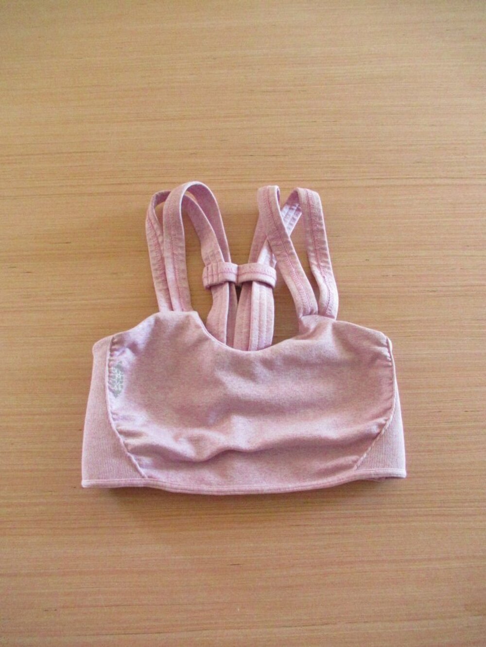 Free People Women's Pink Crop-top Sport Bra